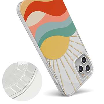 Casely iPhone 12 Pro Max Case | Here Comes The Sun | Cute Colorblock Sunset Case