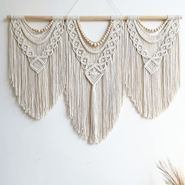 Guzhiou Large Boho Macrame Wall Hanging Art