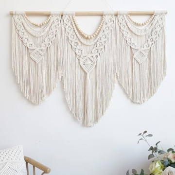 Guzhiou Large Boho Macrame Wall Hanging Art