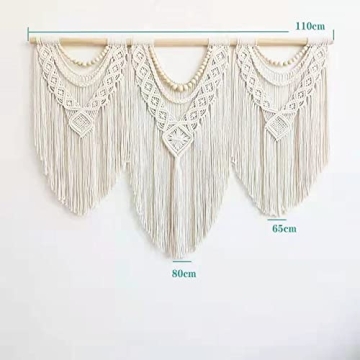 Guzhiou Large Boho Macrame Wall Hanging Art