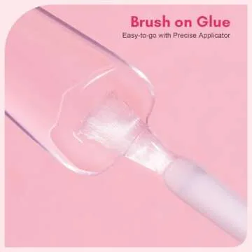 Makartt Super Strong Nail Glue for Acrylic Nails: 7ML 3 Pcs Brush on Nail Glue for Nail Tips Press O...