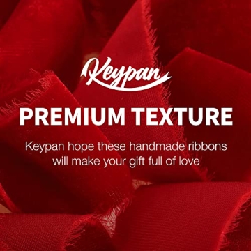 Keypan Velvet Ribbon Rolls for Crafting and Gift Wrapping