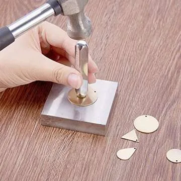 BENECREAT 30 Pack Stamping Blanks Brass Blank Pendants for Bracelet Earring Pendant Charms Dog Tags - 0.98"(25mm), Round Shape