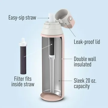 Brita Stainless Steel Filtering Water Bottle for Perfect Hydration