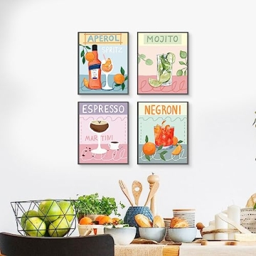 Colorful Cocktail Posters Art for Enthusiasts and Bars