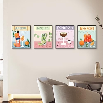 Colorful Cocktail Posters Art for Enthusiasts and Bars
