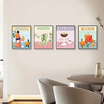Colorful Cocktail Posters Art for Enthusiasts and Bars