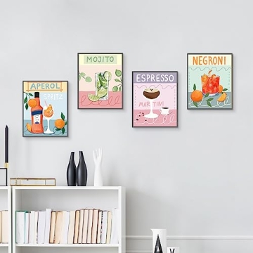 Colorful Cocktail Posters Art for Enthusiasts and Bars