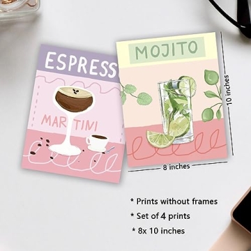 Colorful Cocktail Posters Art for Enthusiasts and Bars