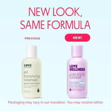 Love Wellness pH Balancing Cleanser | Feminine Vaginal Wash | Fragrance-Free | Vaginal Cleanser for ...