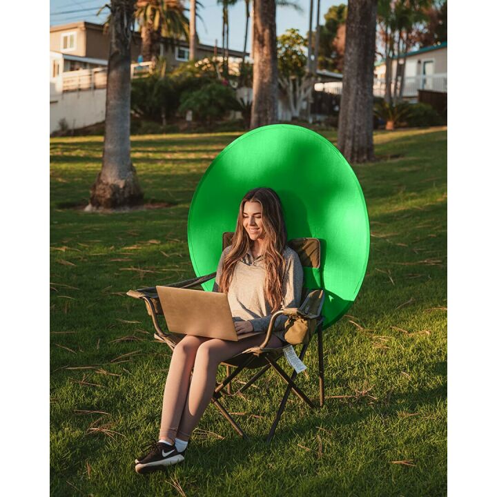 Webaround Big Shot 56" Green Portable Webcam Backdrop