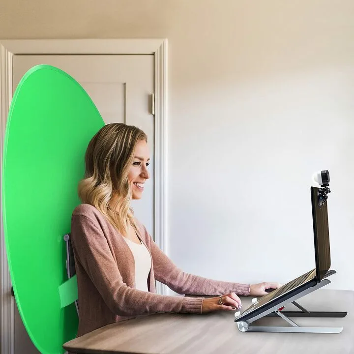 Webaround Big Shot 56" Green Portable Webcam Backdrop