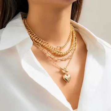 Otxas Layered Gold Necklace for Women – Non Tarnish Jewelry