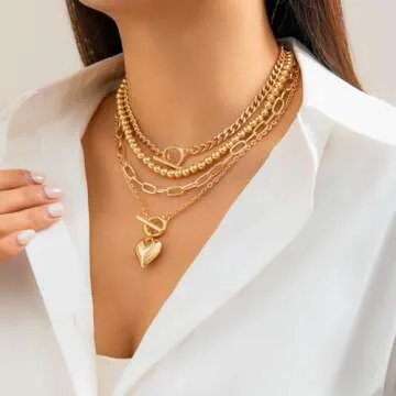 Otxas Layered Gold Necklace for Women – Non Tarnish Jewelry