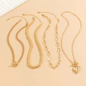 Otxas Layered Gold Necklace for Women – Non Tarnish Jewelry
