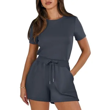 ANRABESS Women's Stylish Summer Romper with Pockets for Casual and Beach Wear