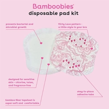 Bamboobies Disposable Nursing Pads for Breastfeeding Convenience