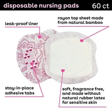 Bamboobies Disposable Nursing Pads for Breastfeeding Convenience
