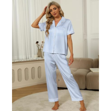 Luxurious SAPJON Silk Pajama Set for Women - 4 Pcs