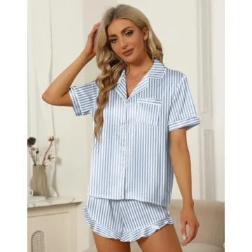 Luxurious SAPJON Silk Pajama Set for Women - 4 Pcs
