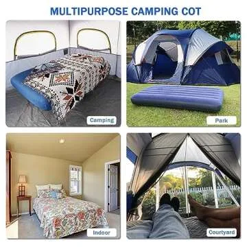 KAMPKEEPER Camping Cot with Inflatable Air Mattress