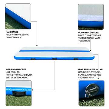 FunWater Inflatable Gymnastics Mat for All Ages