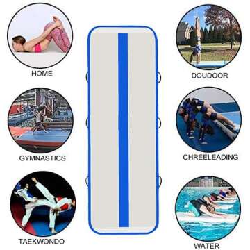 FunWater Inflatable Gymnastics Mat for All Ages