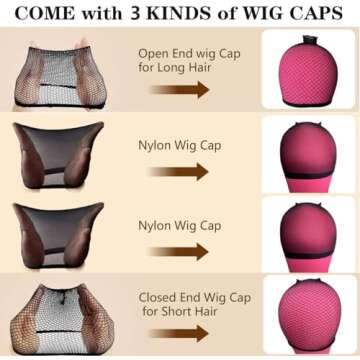 22 Inch Wig Head (White), Wig Stand Tripod with Head, Canvas Block Head Mannequin Head Stand Wig Display Styling Head With Mount Hole, Manikin Canvas Head Block Set for Wigs Making Display with Wig Caps, T Pins C Pins Set Bristle Brush