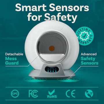 Self Cleaning Litter Box with Smart App Control for Cats