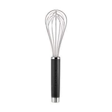 KitchenAid Gourmet Utility Whisk, 10.5-Inch, Matte Black