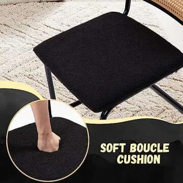 KROFEM Cesca Cane Dining Chairs Set of 2 for Stylish Dining