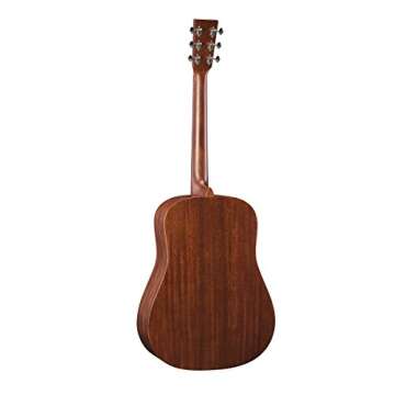 Martin Guitar D-15M with Gig Bag, Acoustic Guitar for the Working Musician, Mahogany Construction, Satin Finish, D-14 Fret, and Low Oval Neck Shape
