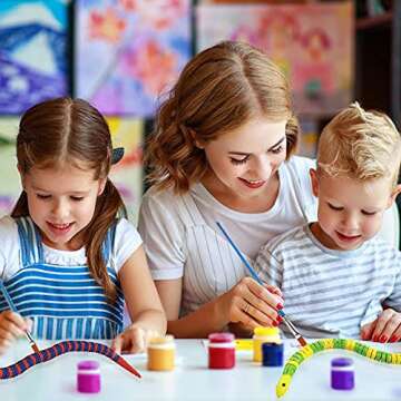 Natural Unfinished Wooden Wiggly Snakes - 12” Flexible Timber Snake - Blank Canvas - Great for Art...