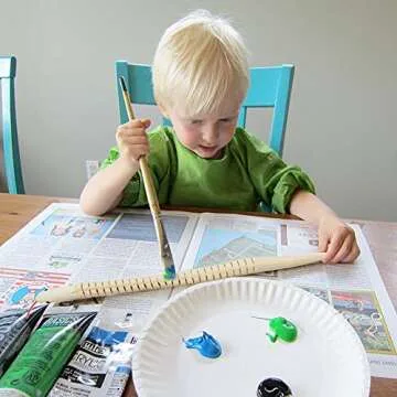 Natural Unfinished Wooden Wiggly Snakes for Kids Art Craft