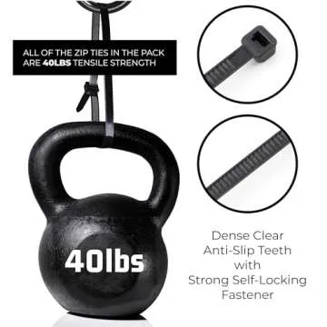 Bolt Dropper Assorted Black Cable Zip Ties for All Projects