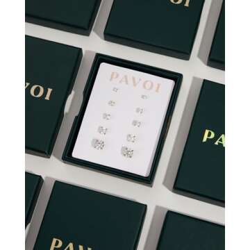 PAVOI Rhodium Plated Chunky Letter Pendant Necklace