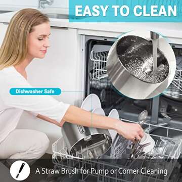 Hanaoyo Cat Water Fountain Stainless Steel with Ultra Quiet Water Pump, 2.5L/84oz Automatic Pet Water Fountain for Multi Pet Households, Cat Drinking Fountains for Cats and Small Dogs