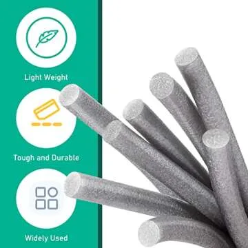 Caulk Saver Foam Backer Rod for Gaps and Joints Backing Rod Concrete Filler Rope, Gray (3/8 Inch x 100 Ft)