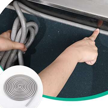 Caulk Saver Foam Backer Rod for Gaps and Joints Backing Rod Concrete Filler Rope, Gray (3/8 Inch x 100 Ft)