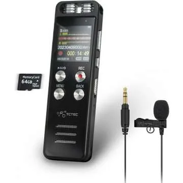 96GB Voice Recorder with 7000 Hours and Noise Reduction