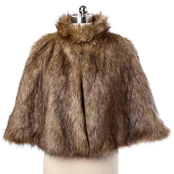 Aukmla Elegant Faux Fur Wedding Wrap for Stylish Comfort