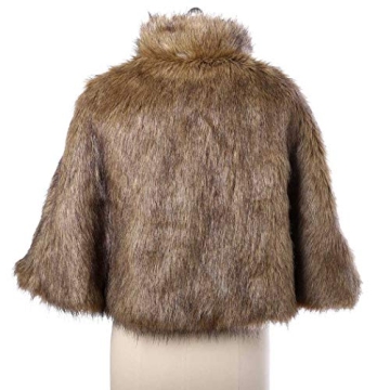Aukmla Elegant Faux Fur Wedding Wrap for Stylish Comfort