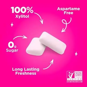 PUR Gum | Aspartame Free Chewing Gum | 100% Xylitol | Natural Flavored Gum, Variety Pack, 9 Pieces (Pack of 8)
