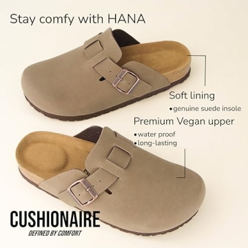CUSHIONAIRE Hana Womens Clogs | Stylish Vegan Footwear