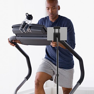 JETech Floor Stand Height-Adjustable Gooseneck with Toilet Paper Roll Holder for 7-11.8 Inch Tablets iPad Galaxy Tab