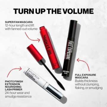Smashbox Full Exposure Lash Volumizing Mascara | Volume, Length + Clump-Resistant, 0.38 Fl Oz