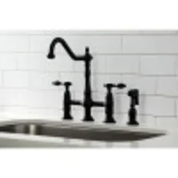 Kingston Brass Tudor Kitchen Faucet with Brass Sprayer