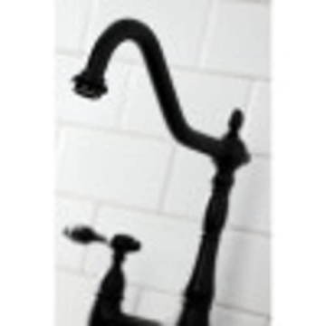 Kingston Brass Tudor Kitchen Faucet with Brass Sprayer