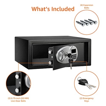 Amazon Basics Steel Security Safe Digital Keypad