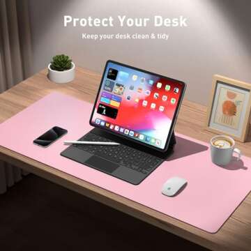 Aothia Leather Desk Pad Protector - Stylish & Waterproof